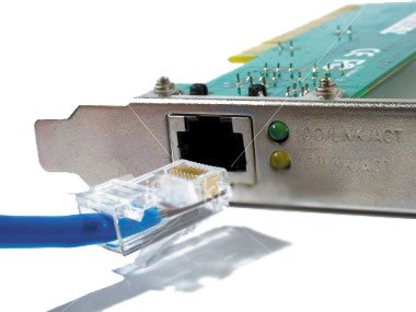 Сетевая карта и коннектор RJ45